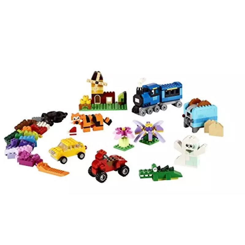 LEGO 10696 Classic Medium Creative Brick Box – jednoduché skladovanie, farebné kocky, stavebnica pre deti, chlapcov a dievčatá od 4 rokov