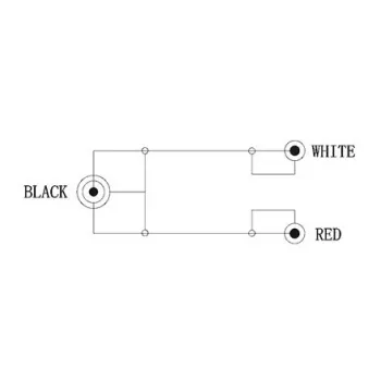 Audio kábel 3,5 mm > stereo cinch (čierna, 1,5 metra)
