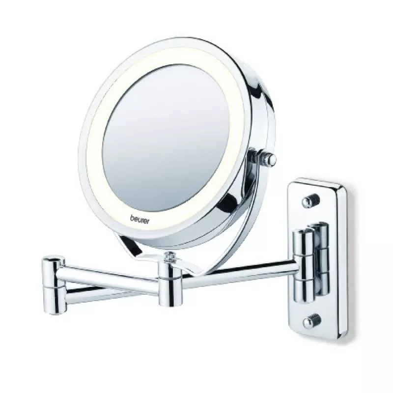 Osvetlené kozmetické zrkadlo Beurer BS59 priemer 11 cm strieborná