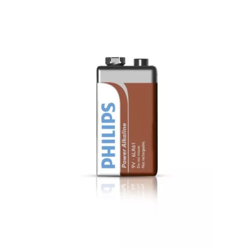 Jednorazová batéria Philips Power Alkaline Battery 6LR61P1B/10