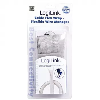 LogiLink KAB0007 viazač káblov sivý