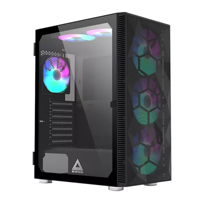 MONTECH X3 X3MESH-BK MIDI-Tower skriňa čierna Mesh PC skriňa