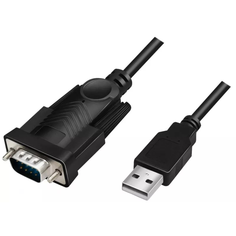 LogiLink AU0048A sériový kábel čierny 1,5 m USB A DB-9
