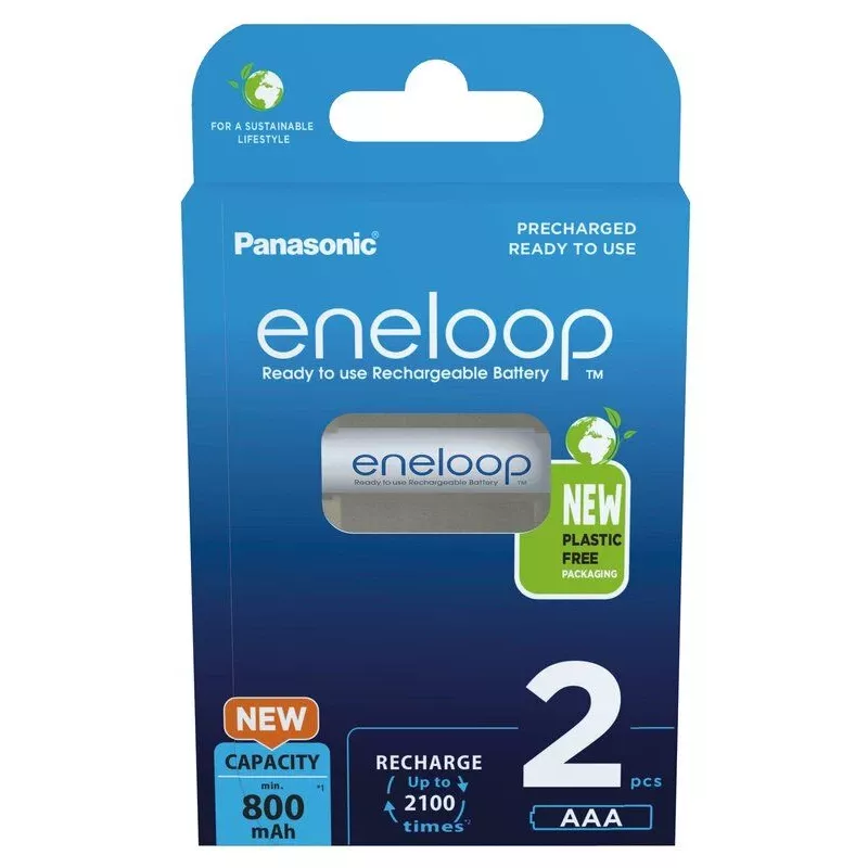 Akumulátory PANASONIC ENELOOP AAA 800 mAh 2 ks (BK-4MCDE/2CP)