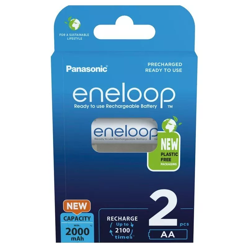 Akumulátory PANASONIC ENELOOP AA 2000 mAh 2 kusy (BK-3MCDE/2CP)