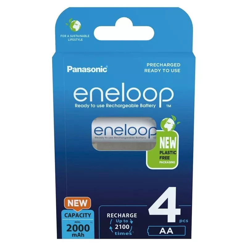 Akumulátory PANASONIC ENELOOP AA 2000 mAh 4 ks (BK-3MCDE/4CP)