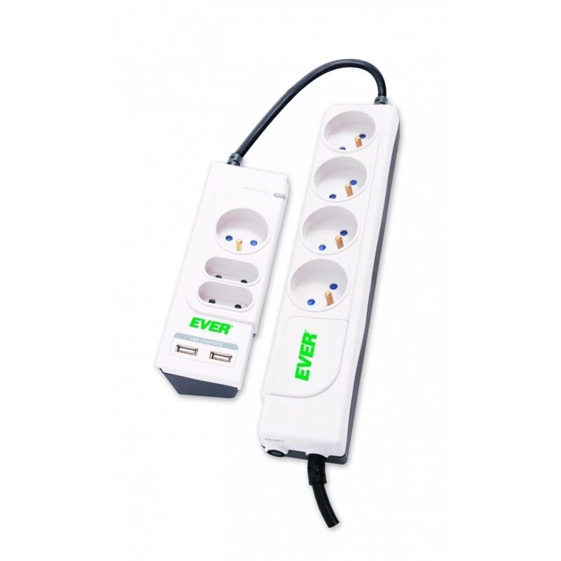 OFFICE PLUS 7 zásuviek 250 V biela (T/LZ06-OFP018/0000) - Ever