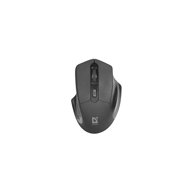 Bezdrôtová optická myš DEFENDER Datum MB-345 RF, obojručná/pravoručná, 1600 DPI, 3 tlačidlá, USB RF prijímač, čierna