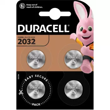 Duracell CR2032 3V lítium gombíková batéria — balenie 4 ks