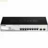 D-Link DGS-1210-10P Managed L2 Gigabit Ethernet (10/100/1000) Power over Ethernet (PoE) 1U čierny