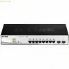 D-Link DGS-1210-08P/E Managed L2 Gigabit Ethernet (10/100/1000) Power over Ethernet (PoE) čierny