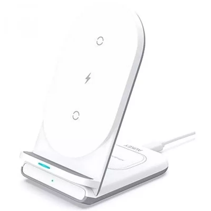 AUKEY LC-A2-WT nabíjačka, interiérová, USB, bezdrôtové rýchle nabíjanie, biela