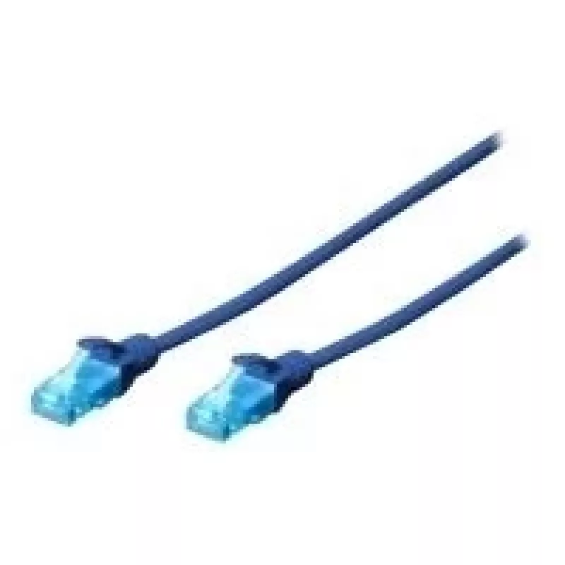Digitus 0,25 m Cat5e U/UTP sieťový kábel modrý U/UTP (UTP)