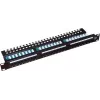 Alantec PK013 patch panel 19" 1U, 24x RJ-45, Cat5e UTP, LSA, s policou, čierny