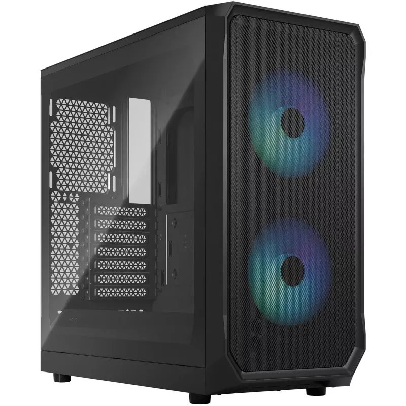 Fractal Design Focus 2 RGB Tempered Glass Mid Tower ATX PC skriňa - čierna