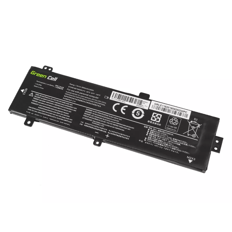 Batéria Green Cell LE118 pre Lenovo Ideapad 310-15 (7,6 V, 3500 mAh, 4 články, LiPo, čierna)