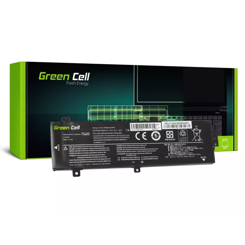 Batéria Green Cell LE118 pre Lenovo Ideapad 310-15 (7,6 V, 3500 mAh, 4 články, LiPo, čierna)