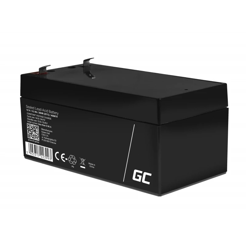 Green Cell AGM19 UPS batéria olovená 12 V 3,3 Ah
