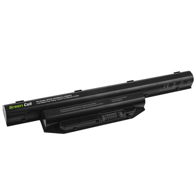 Batéria Green Cell FS31 pre Fujitsu LifeBook — LiPo 4400 mAh, 11,1 V, čierna, 1 kus