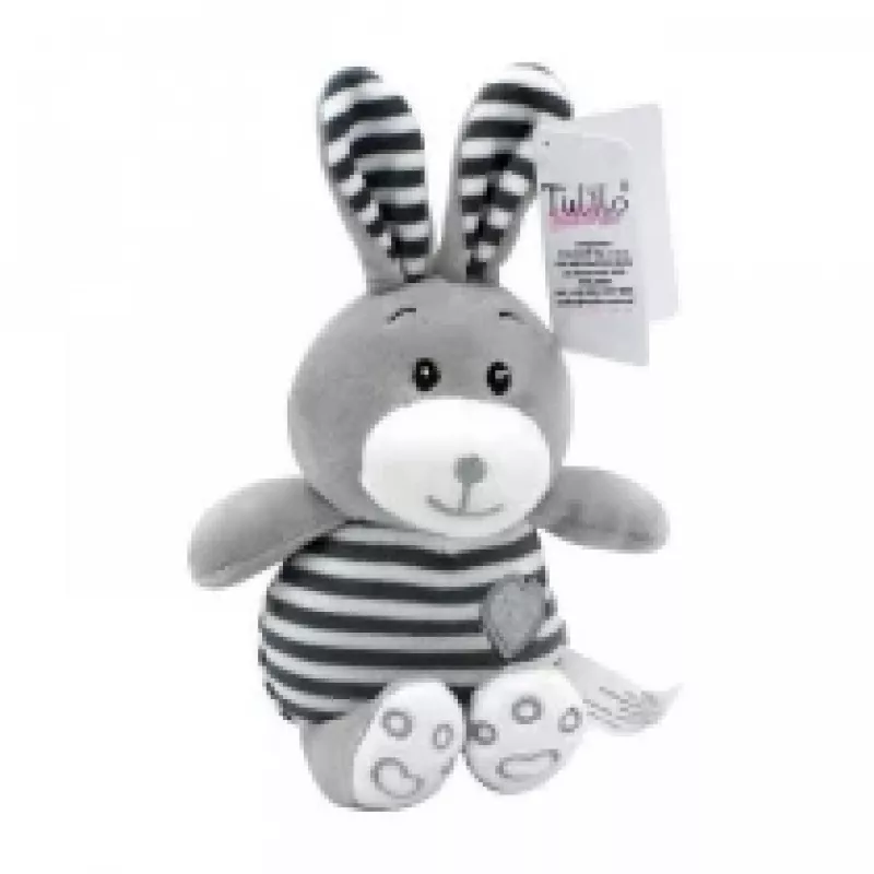 Plyšová hračka TULILO Striped Cuddles zajac 26 cm plyšová hračka zajac