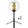 LogiLink prstencové svetlo na smartphone so selfie stick statívom, DM 20cm (AA0156)