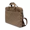 Taška na notebook GUESS GUCB15P4TW 16 palcov hnedá Saffiano s 4G trojuholníkovým logom