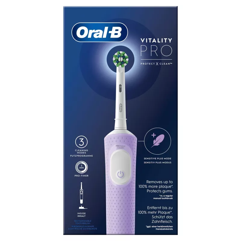 Oral-B Vitality Pro elektrická zubná kefka fialová 1 kefka
