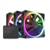 NZXT F120 RGB 120mm ARGB skriňový ventilátor trojbalenie - čierna