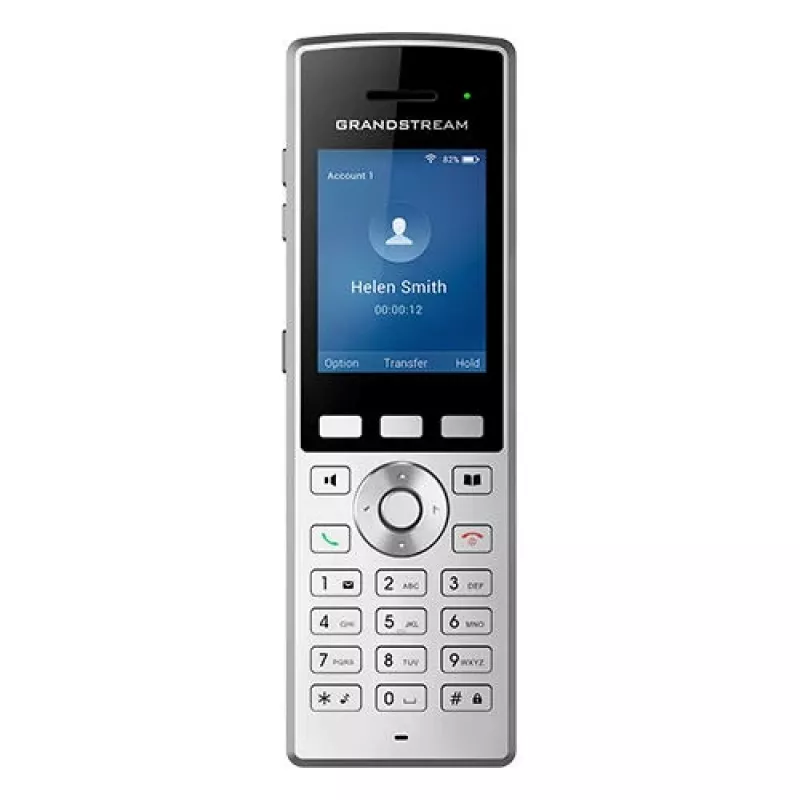 Grandstream Networks WP822 IP telefón čierny, strieborný 2 linky LCD Wi-Fi