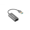 Natec Cricket NNC-1924 ethernetový adaptér USB 3.0 Type-A na RJ45, 1000 Mbit/s, kábel 15 cm, čierny