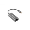 Natec Cricket NNC-1925 ethernetový adaptér USB-C 3.1 Gen 1 na RJ45, 1000 Mbit/s, kábel 15 cm, hliník, sivý