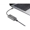 Natec Cricket NNC-1925 ethernetový adaptér USB-C 3.1 Gen 1 na RJ45, 1000 Mbit/s, kábel 15 cm, hliník, sivý