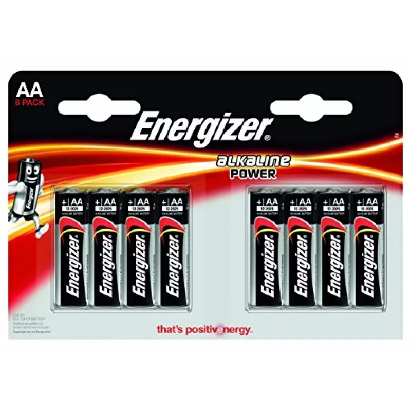 Energizer Alkaline Power Batérie AA/LR6, balenie 8 ks (CHP8)