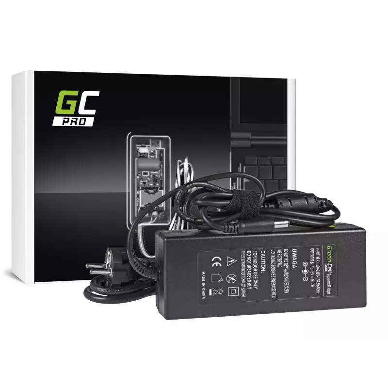 Napájací zdroj Green Cell AD35P 130 W AC/DC 19,5 V 6,7 A pre notebooky, pre interiér, čierny