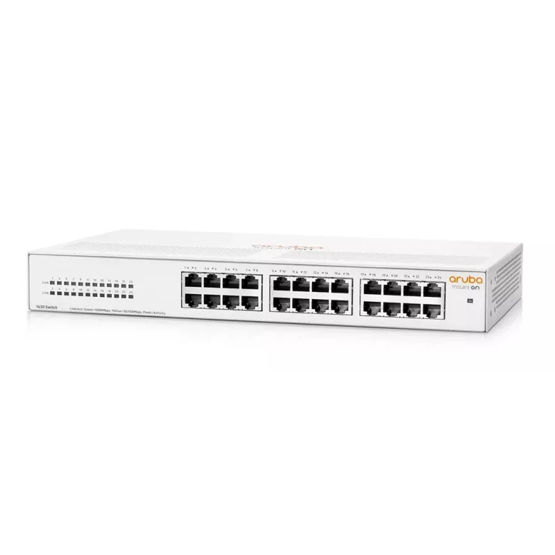 HPE Aruba Networking Aruba Instant On 1430 24G nemanaged L2 Gigabit Ethernet (10/100/1000) 1U biela