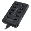 Logilink UA0125 USB hub 10-portový USB2.0 s napájacím zdrojom 3.5A, | Logilink