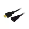 LogiLink CH0057 vysokorýchlostný predlžovací kábel HDMI s Ethernetom, HDMI 1.4, A samec – A samica, 4K/30, pozlátené kontakty, 3 m, čierny