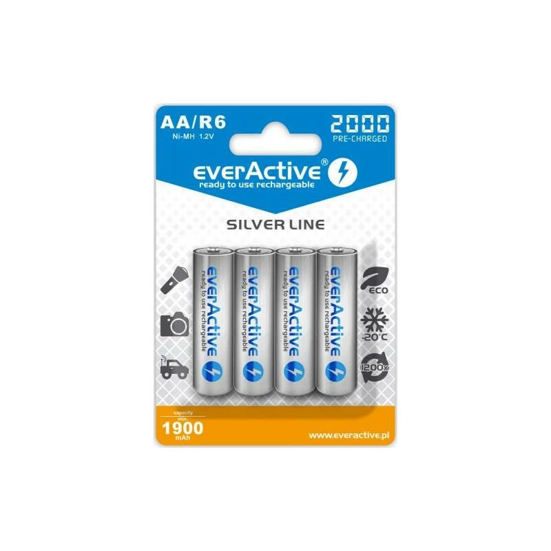 Everactive EVHRL6-2000 domáca batéria nabíjacia batéria AA nikel-metalhydrid (NiMH)
