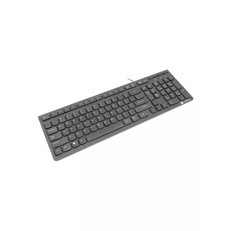 Natec Discus 2 - klávesnica - QWERTY - US - čierna - klávesnica - US-angličtina - čierna
