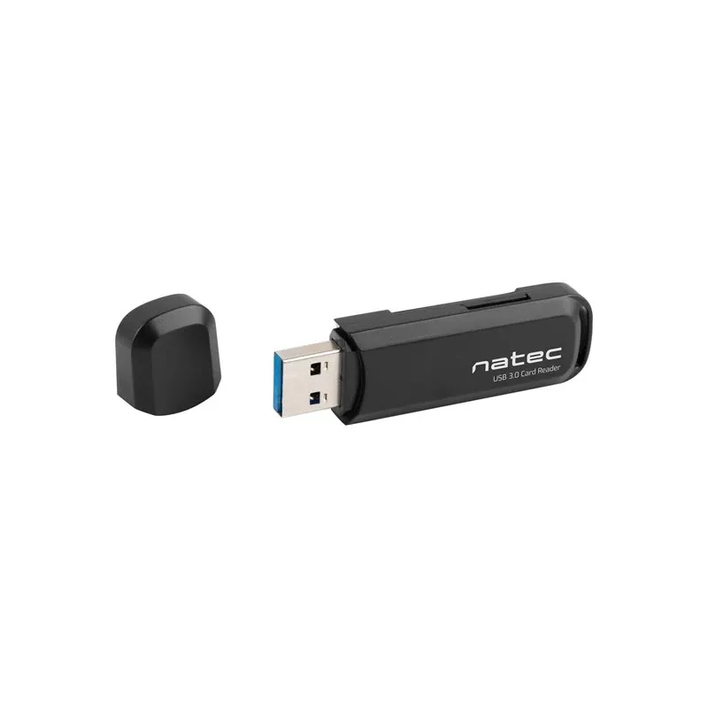 Čítačka kariet NATEC Scarab 2 USB 3.2 Gen 1 Type-A — podpora MicroSD/SD, 5000 Mbit/s, čierna