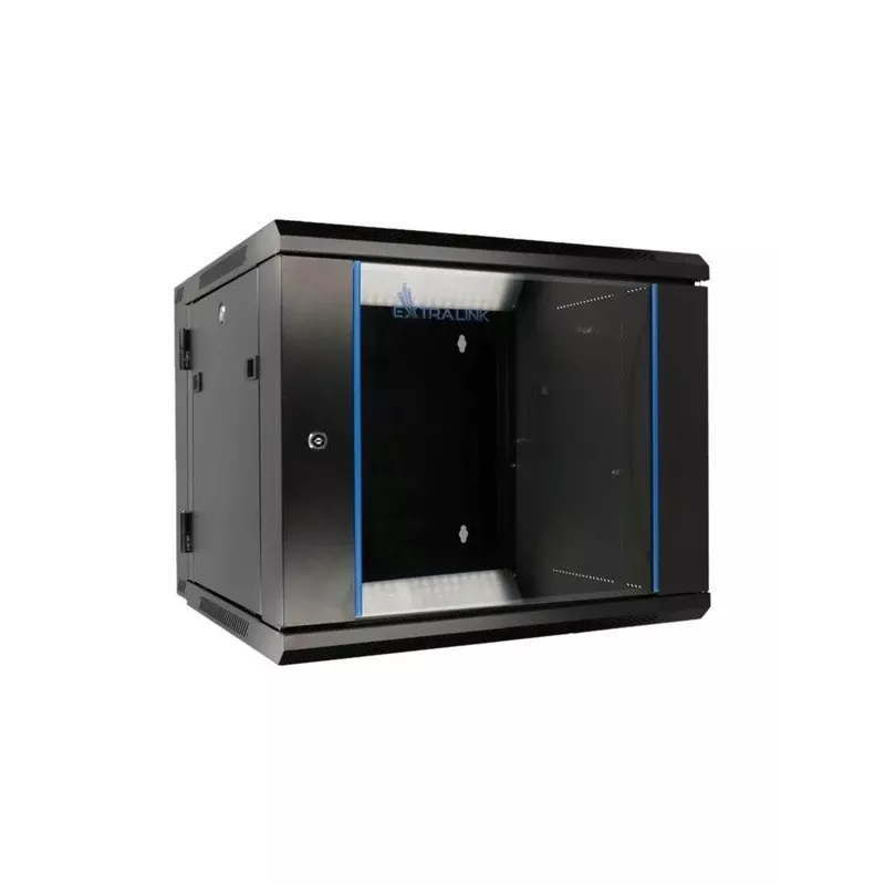 Extralink Rackmount skriňa 6U 600x600 AZH čierna nástenná, výklopná