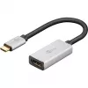 Wentronic 60194 video kábel adaptér 0,15 m USB Type-C HDMI čierny - strieborný (60194)