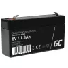 UPS batéria Green Cell AGM13, uzavretá olovená VRLA 6 V 1,3 Ah, 290 g, čierna