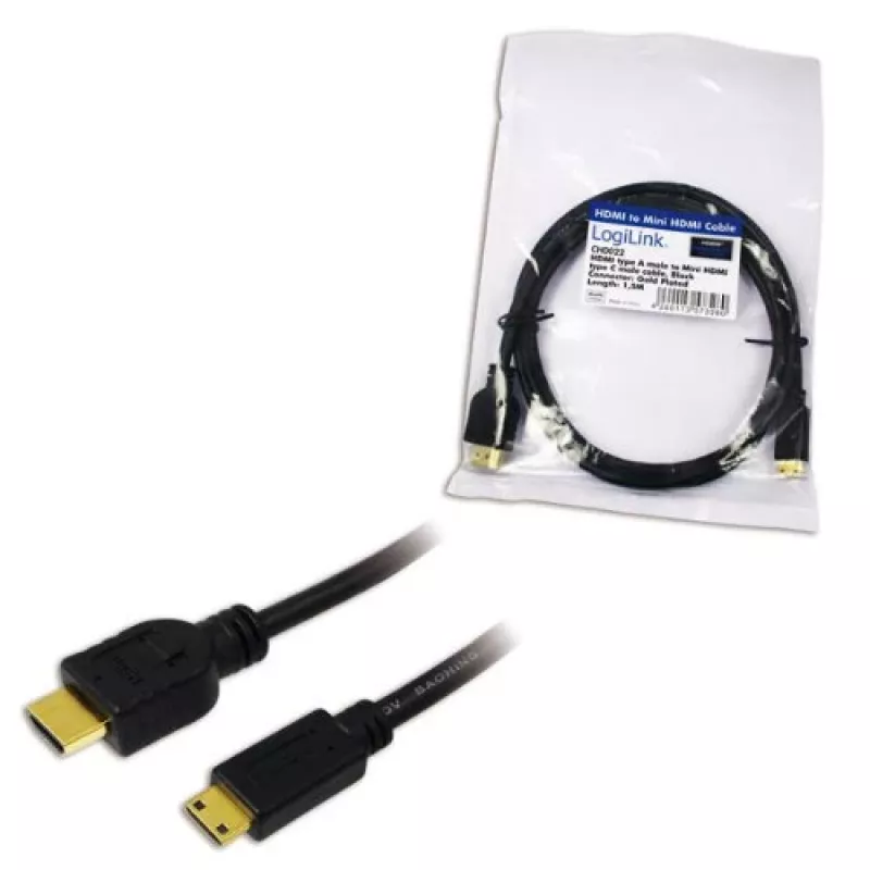 LogiLink CH0022 HDMI kábel 1,5 m HDMI typ A (štandard) HDMI typ C (M