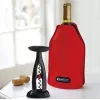 Le Creuset chladiaca manžeta na vínové fľaše - červená