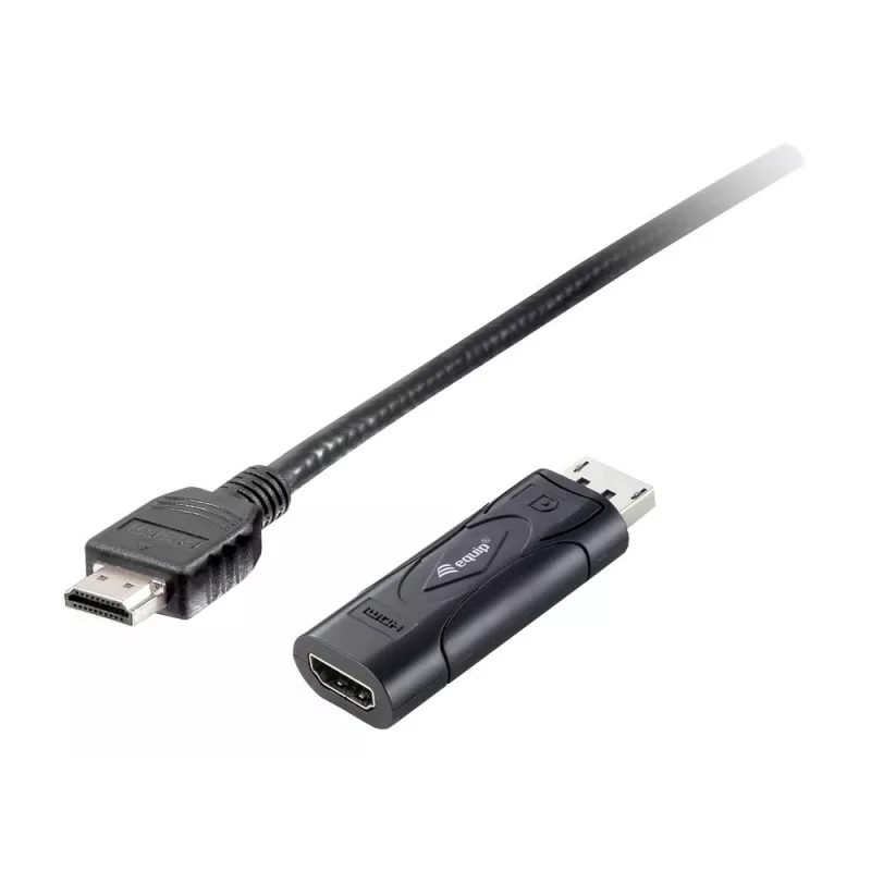 Equip DisplayPort na HDMI adaptér, 0,2 m, DisplayPort, HDMI, konektor samec, konektor samica, 1920 x 1080 pixelov
