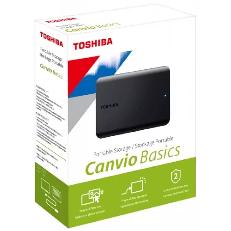 Externý pevný disk Toshiba 2 TB USB 2.0/3.2 Canvio Basics