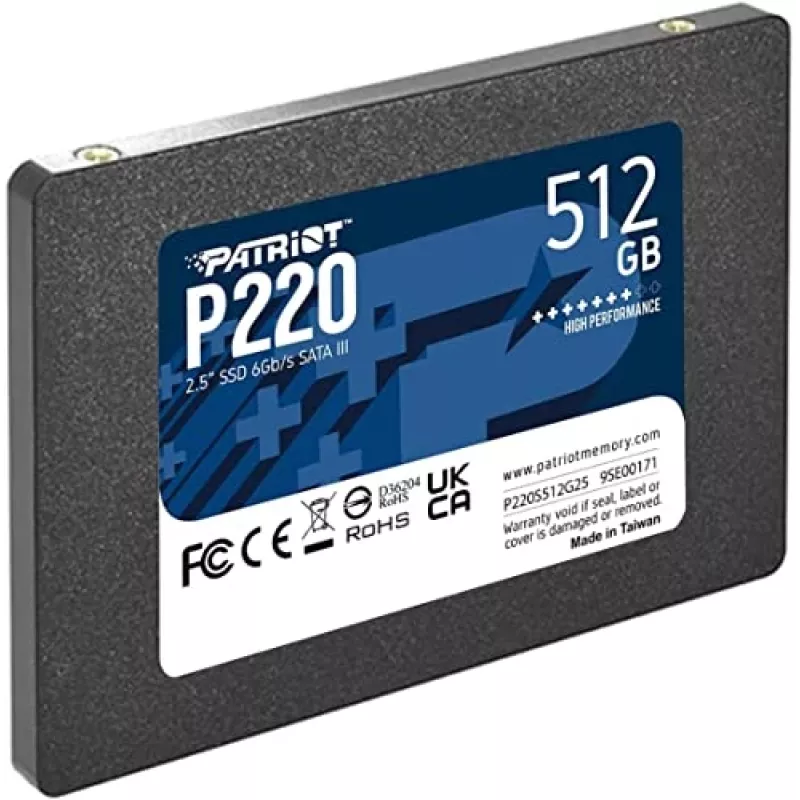 Patriot Memory P220 SSD disk 512 GB, 2,5″, SATA III (P220S512G25)