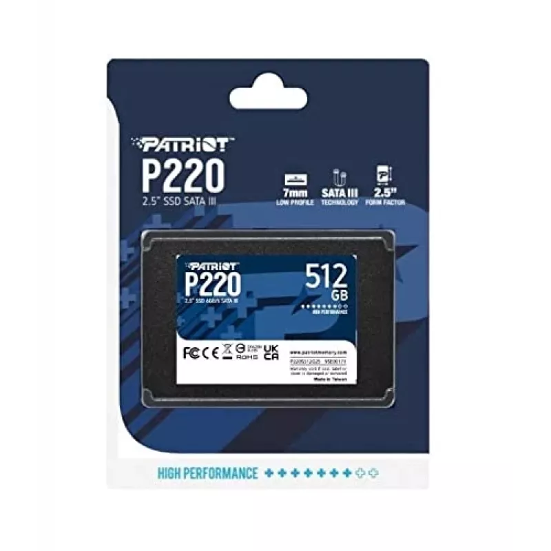 Patriot Memory P220 SSD disk 512 GB, 2,5″, SATA III (P220S512G25)