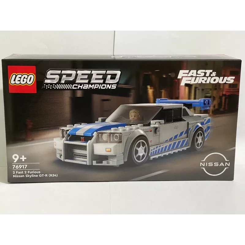 LEGO 76917 Speed Champions 2 Fast 2 Furious Nissan Skyline GT-R (R34) hračkárske auto